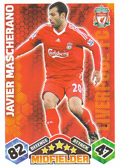Javier Mascherano Liverpool 2009/10 Topps Match Attax #190